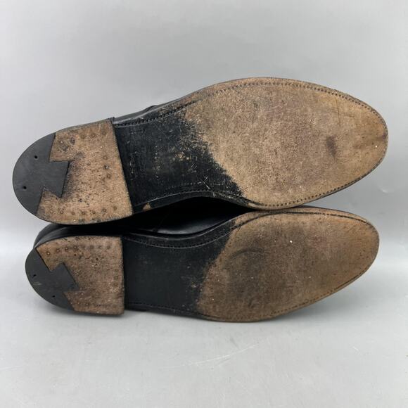 Alden 961 Norwegian Front Blucher Men Size 11 C/E Black Leather Split Toe Shoes main image 7